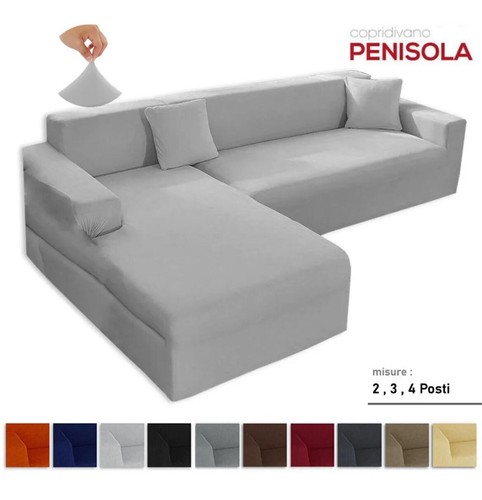Copridivano con penisola - con,