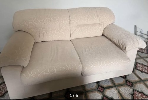 Divano posti tessuto beige - divano,