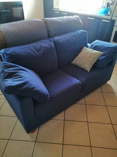Divano posti tessuto blu - posti,